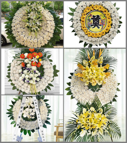 山西运城闻喜县候村乡吕上窑村花圈速递